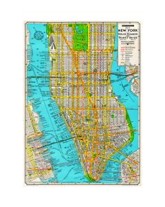 New York City Map with House Guide Wrap