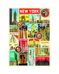 New York Collage Wrap