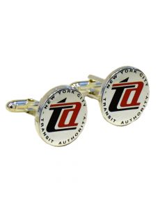 Transit Authority TA Color Cufflink