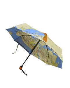 Wood Handle Subway Map Umbrella
