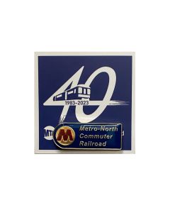 Metro-North 40th Anniversary Pin