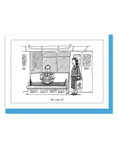 Notecard Manspreading The New Yorker