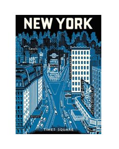 Blue Times Square Wrap