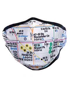 Adult Subway Map Face Mask