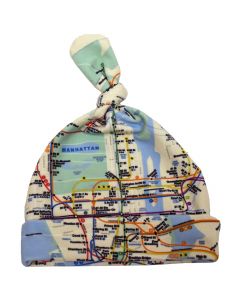 NYC Subway Map Baby Beanie Hat