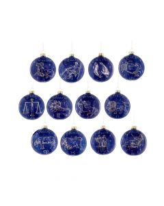 Zodiac Glass Ornament Set