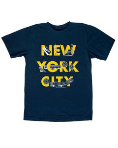 Blue NYC Transit Adult Tee