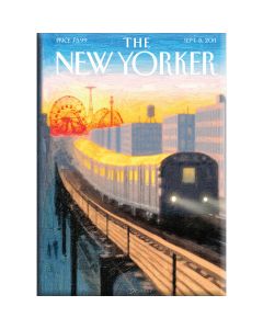 New Yorker Coney Island Train Magnet