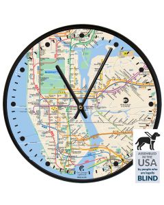 NYC Subway Map Clock