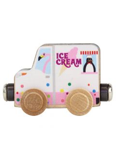 Wood NameTrains Ice Cream Truck