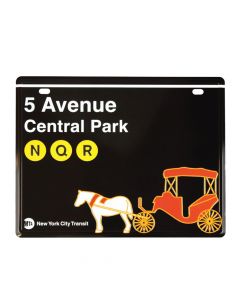 Door Sign Central Park-5 Avenue