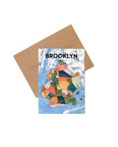 Brooklyn Neighborhood Map Notecard