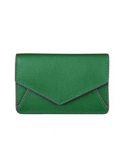 Envelope Business Card Holder Emerald/Fab Fuchsia