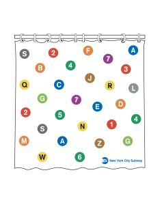 NYC Subway Routes Shower Curtain
