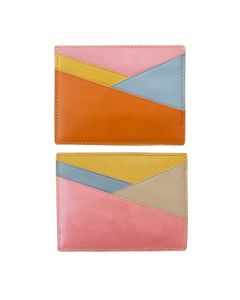 Pink Asymmetric Card Case
