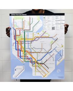 NYC Subway Diagram Map Poster