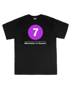 Subway T-Shirt 7 Train (Manhattan to Queens)