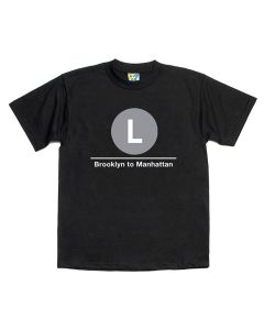 Subway T-Shirt L Train (Brooklyn to Manhattan)