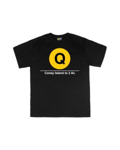 Subway T-Shirt Q Train (Coney Island to 2nd Av)