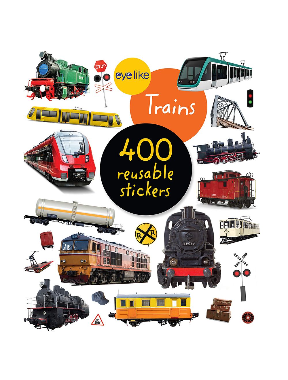 Eyelike Stickers Trains Sticker Book