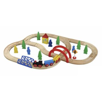 40 Piece Wooden Train Set