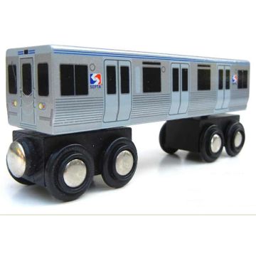 SEPTA M4 Rapid Transit Car Wooden Train