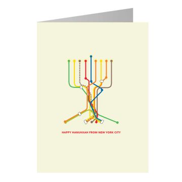 Subway Hanukkah Card