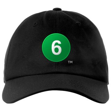 Adult 6 Train Baseball Hat