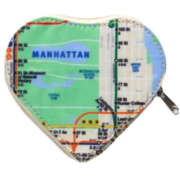 NYC Subway Heart Coin Purse