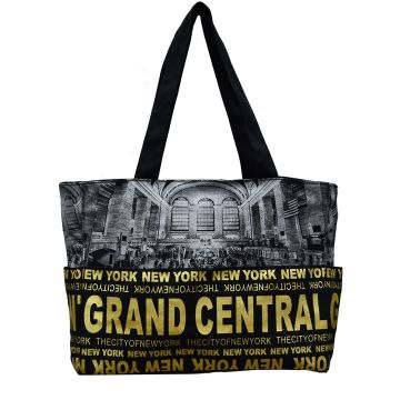 Gold Grand Central Tote Bag