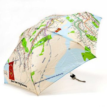 Subway Map Compact Umbrella