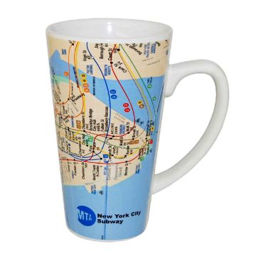 13 oz Clear Glass Coffee Tea Mug Cup Glass Urban City Map Your City Pi – Or  Something