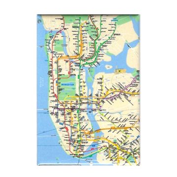 Subway Map Magnet
