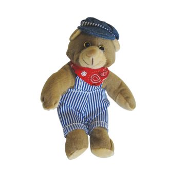 Train Engineer Beanie Bear