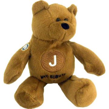 NYC Subway #J Train Teddy Bear