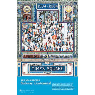 2004 Subway Centennial - MTA Arts & Design Poster