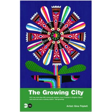2015 MTA Arts & Design Art Poster - Growing City