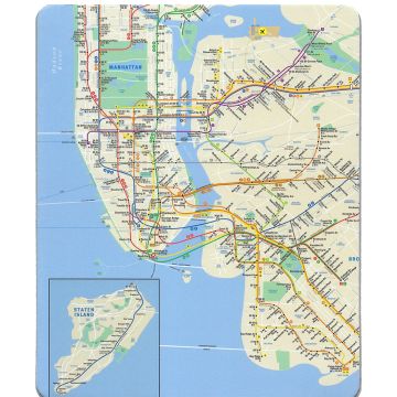 NYC Subway Map Mousepad
