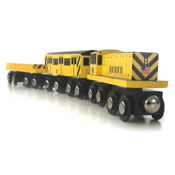 Wooden Work Train And Shed Set