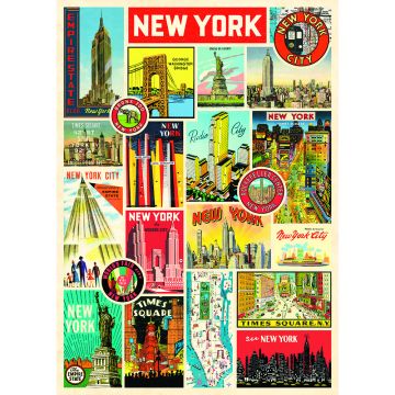 New York Collage Wrap