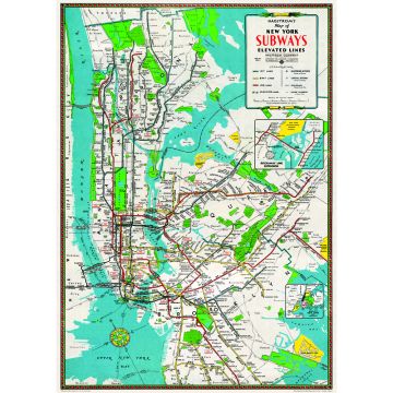 Elevated Lines Subway Map Wrap