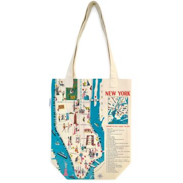Here is New York Vintage Map Tote