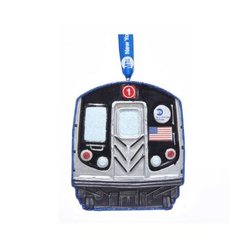 #1 Subway Train Face Resin Ornament