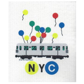 Party Train Swedish Dishcloth