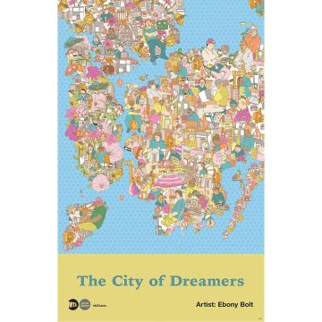 2018 The City of Dreamers - MTA Arts & Design Poster