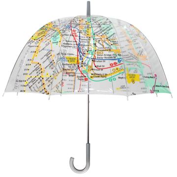 Subway Map Clear Bubble Umbrella