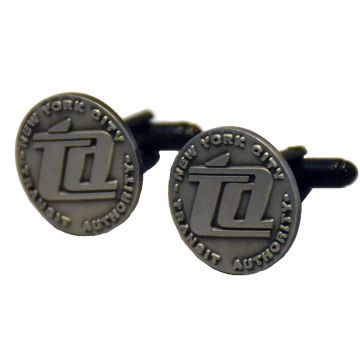 Transit Authority TA Matte Cufflink