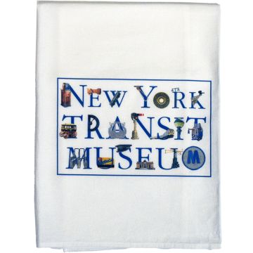 New York Transit Museum Artifacts Tea Towel
