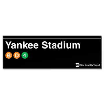 Yankee Stadium Subway Stop Magnet