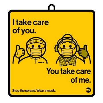 Take Care Wear Mask Ornament